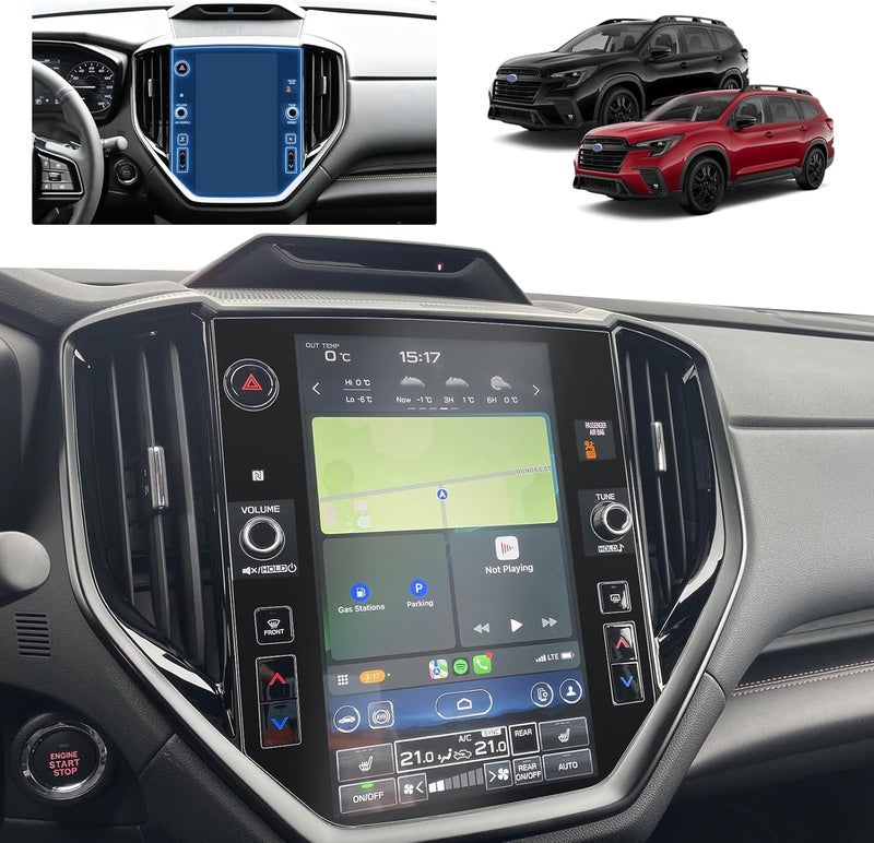 BSTW for Subaru Ascent Screen Protector 2025 Matte for 2023-2026 Ascent Premium/Limited 11.6-in for 2025 Subaru Ascent Accessories 9H Anti Glare Tempered Glass Protective Film (Ascent 11.6-In Matte) - Image 2